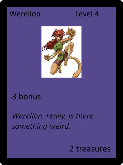 Werelion Card By Dserpentine On Deviantart