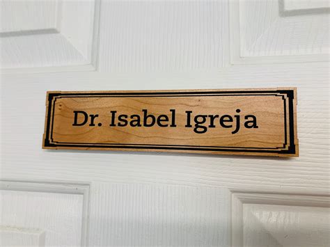 Wood Office Door Sign Nameplate 8 X 2 | Etsy