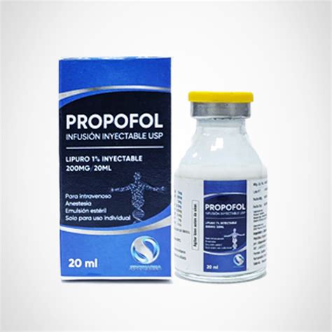 PROPOFOL Infusión Inyectable USP 200 mg 20 ml JEBCPharma