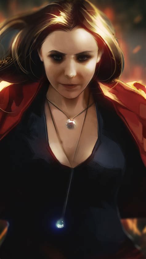 1080x1920 Scarlet Witch Artwork Iphone 76s6 Plus Pixel Xl One Plus