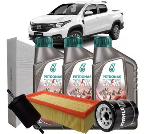 Kit Oleo 5w30 Selenia K Pure Filtros Fiat Strada 1 4 2021