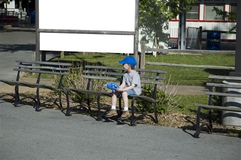 child sitting stock image image  lonely parkbench space
