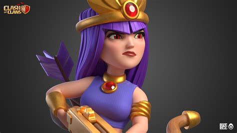 Clash Of Clans Archer Queen Wallpaper