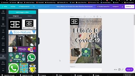 Elaboraci N De Una Revista En Canva Youtube