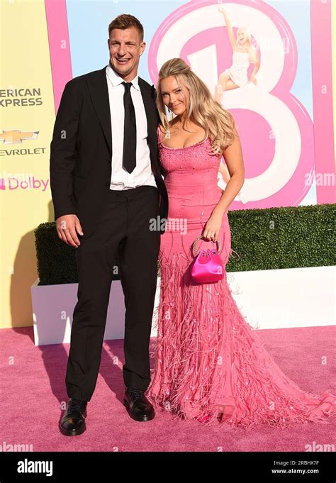 Los Angeles Usa Th July Rob Gronkowski And Camille Kostek