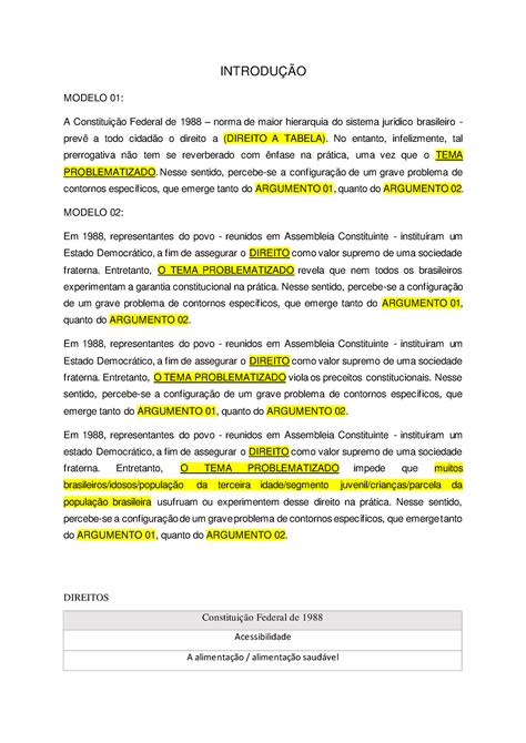 A Constituição Federal De 1988 Redação BRAINCP