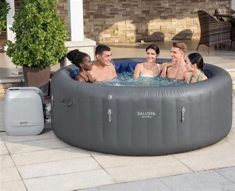 Santorini Hydrojet Hot Tub Saluspa Canada Bestway Spa