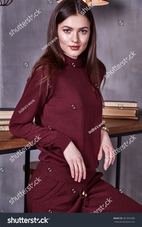 Sexy Brunette Businesswoman Beautiful Woman Wear Stock Photo 561893398 Shutterstock