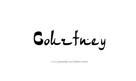 Courtney Name Tattoo Designs