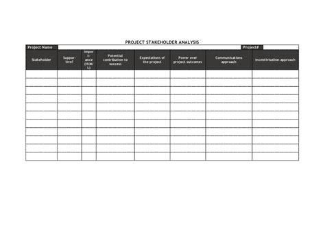 Fantastic Project Management Stakeholder Register Template | Project ...