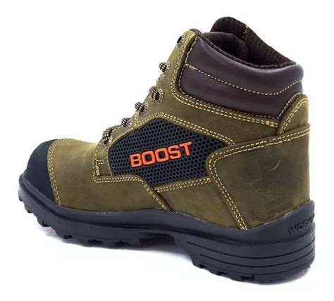 Bota De Seguridad E Industrial Casco Acero Boost 403g01 Cafe En Venta