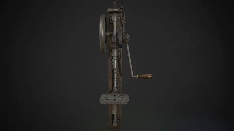 3D model Hand Crank Drill Press VR / AR / low-poly | CGTrader