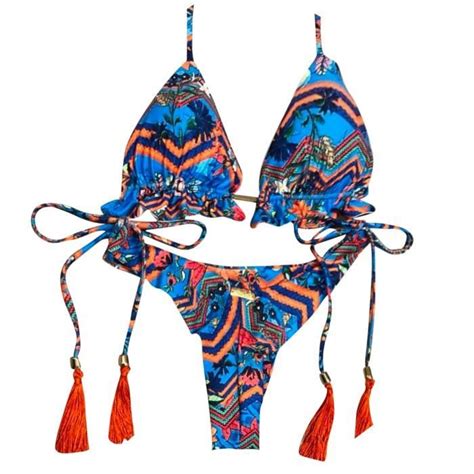 MAILLOT DE BAIN pièces fendues Push Up pansements de plage femmes Bandeau Bandeau Bikini