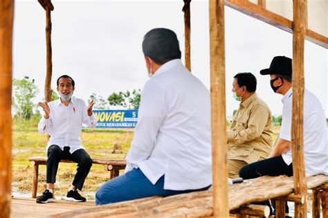 Jokowi Tinjau Lokasi Pengembangan Lumbung Pangan Nasional Di Kapuas