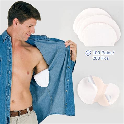 100Pcs 200Pcs Einweg Achsel Schweiß Pads für Kleidung Anti Schwitzen