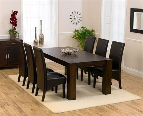 Collection Of Dark Brown Wood Dining Tables