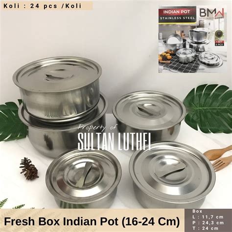 Jual Fresh Box Bmw Wadah Makanan Stainless Panci Set Rantang Susun