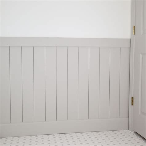 Easy Diy Vertical Shiplap Wainscoting In A Bathroom Artofit