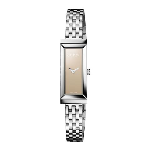 Gucci G Frame Collection Womens Quartz Watch With Brown Dial Analogue