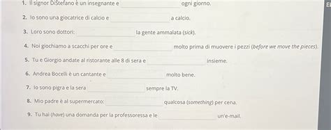 Solved Il signor DiStefano è un insegnante e ogni giorno lo Chegg