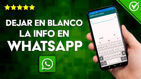 C Mo Poner Quitar O Dejar En Blanco La Info De Whatsapp En Android E