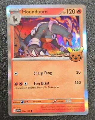 Pokemon Tcg Houndoom Holo Rare Trick Or Trade Promo