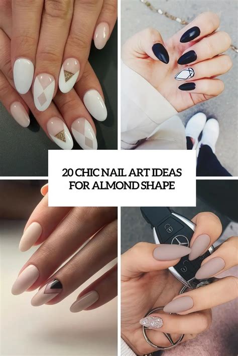 almond shape nail art