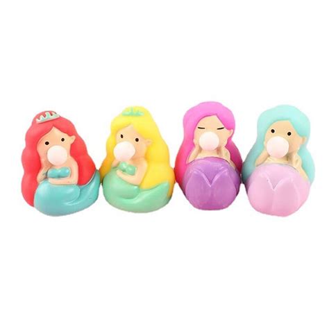 Bluelans Mermaid Squeeze Toy Mermaid Squeeze Toy Blowing Balloon Cute