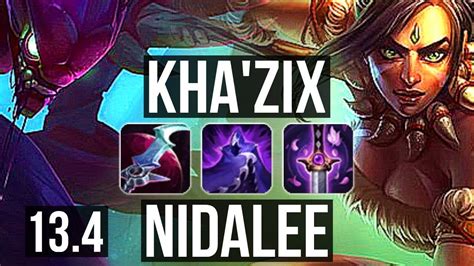 Kha Zix Vs Nidalee Jng M Mastery Games Godlike