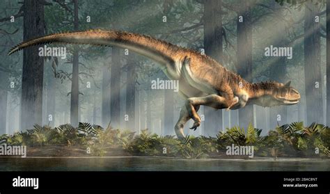 Carnotaurus Was A Carnivorous Theropod Dinosaur With Horns On Its Head