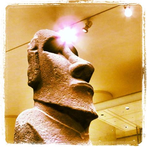 Hoa Hakananai A Easter Island Statue The British Museum London Moai