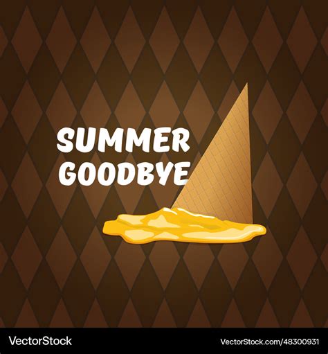 Goodbye summer concept Royalty Free Vector Image