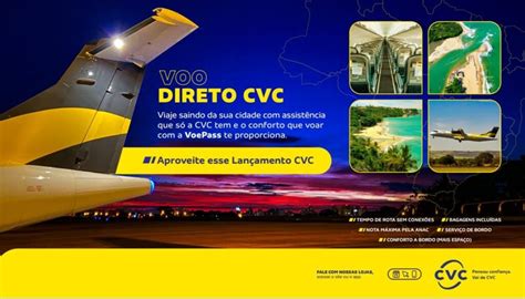 Cvc Anuncia Mais De 70 Mil Lugares Em Voos Exclusivos Da Voepass Até