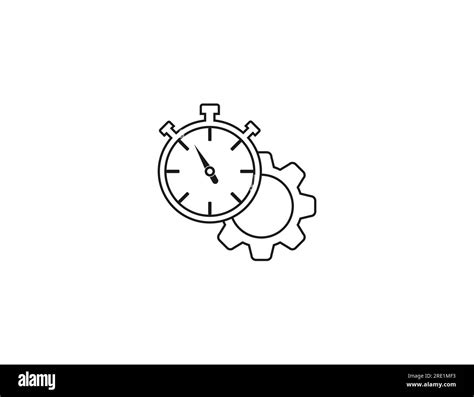 Efficiency Business Management Icon Vector Illustration Stock Vector