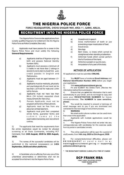 Nigeria Police Begins Recruitment Of New Constables Daily Post Nigeria