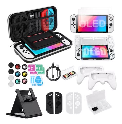 Kit Pcs Bolsa Estojo Acess Rios Para Nintendo Switch Oled Frete Gr Tis