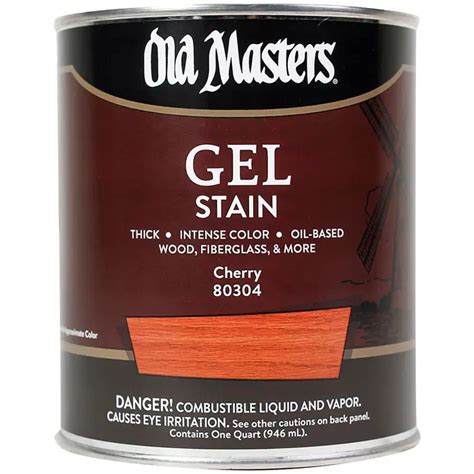 1 Qt Old Masters 80304 Cherry Old Masters Oil-Based Gel Stain ...