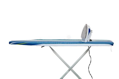 Clothes Iron and Ironing Board Stock Image - Image of board, pattern: 10762551