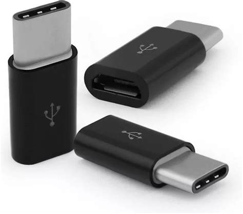 Set Van Verloop Adapter Micro Usb Adapter Naar Usb C Opzetstuk Bol