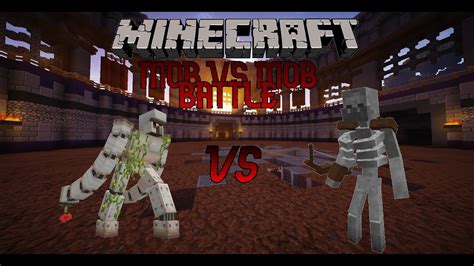 Mutant Iron Golem Vs Mutant Skeleton Minecraft Mob Vs Mob Battle 3 Youtube