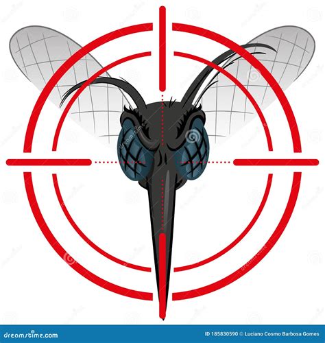 Nature Aedes Aegypti Mosquito With Stilt Sights Signal Or Target