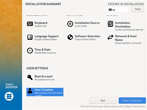 How to Install Fedora 36 Server with Screenshots