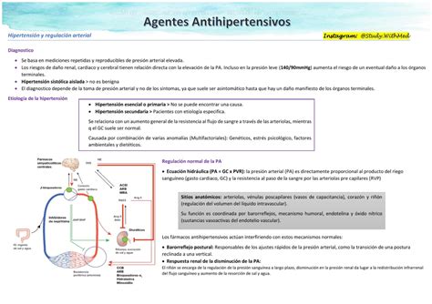 Antihipertensivos Diapositivas Farmacolog A I Ii Studocu