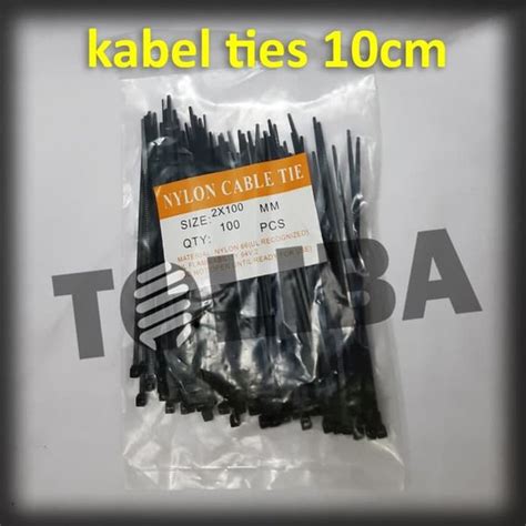 Jual Kabel Tis Cable Tie Kabel Ties Hitam 10 Cm 100mm Alat Pengikat Di