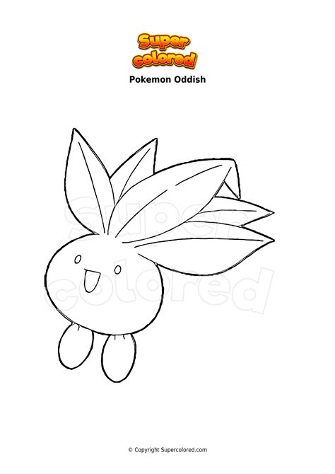 Oddish Coloring Pages Free Pokemon Coloring Pages Printables