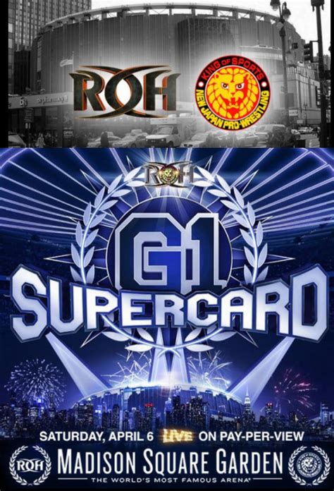 ROH NJPW G1 Supercard película 2019 Tráiler resumen reparto y