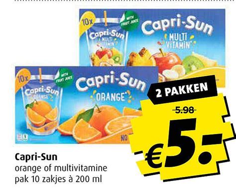 Capri Sun Orange Of Multivitamine Aanbieding Bij Discus