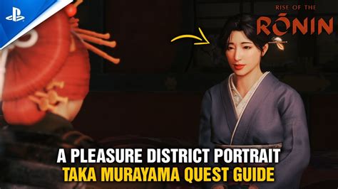 Rise of Ronin - a Pleasure District Portrait - Taka Murayama Quest ...