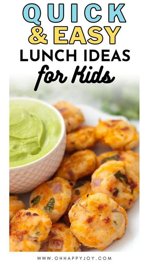 Quick And Easy Lunch Ideas For Kids