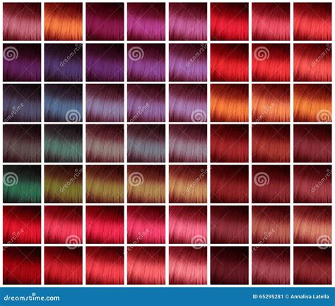 Palette For Hair Dyeing Stock Image Image Of Pastel 65295281